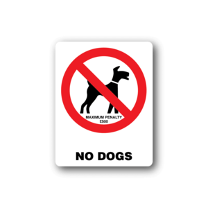 NO Dogs Sign Wall Decal - Vinyl Sticker - Car Sticker - Die Cut Sticker - CD004 With Credit Card For Sale