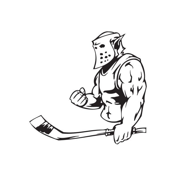 Hockey Wall Decal - Vinyl Decal - Car Decal - DC 020 Cheap Sale 100% Guaranteed