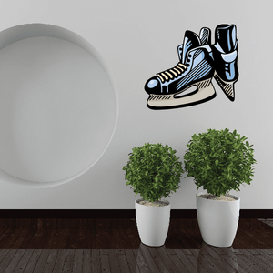 Hockey Skates Player Wall Decal - Vinyl Sticker - Car Sticker - Die Cut Sticker - CDSCOLOR126 Cheap Real Authentic
