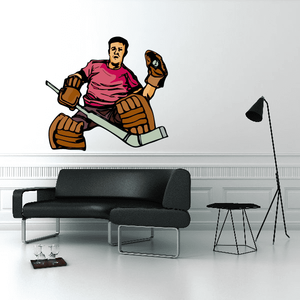 Hockey Player Wall Decal - Vinyl Sticker - Car Sticker - Die Cut Sticker - CDSCOLOR156 Cheap Sale Pay With Visa