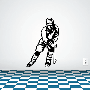 Hockey Wall Decal - Vinyl Decal - Car Decal - SM010 Authentic Cheap Pice