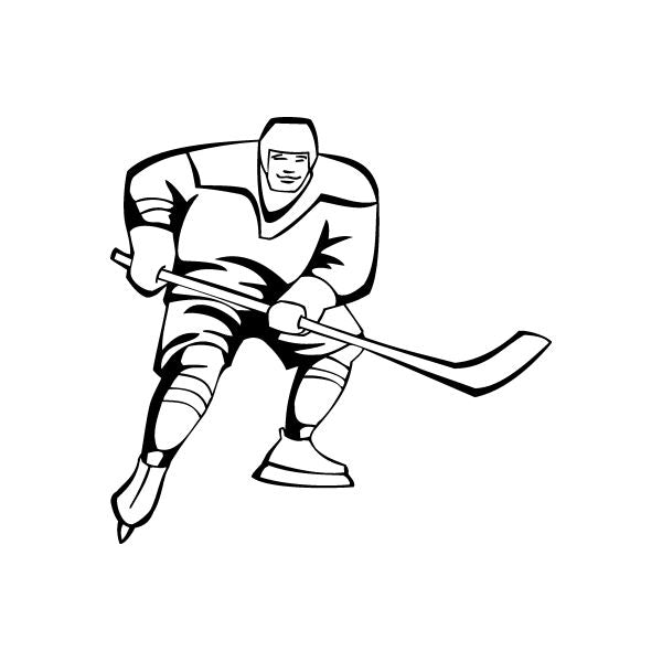 Hockey Wall Decal - Vinyl Decal - Car Decal - DC 017 Buy Cheap Footlocker