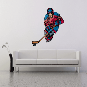 Hockey Player Wall Decal - Vinyl Sticker - Car Sticker - Die Cut Sticker - CDSCOLOR144 Cheap Sale 2025