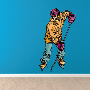 Hockey Player Wall Decal - Vinyl Sticker - Car Sticker - Die Cut Sticker - CDSCOLOR142 Buy Cheap 2025