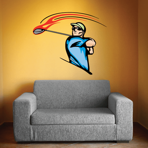 Flaming Golf Wall Decal - Vinyl Sticker - Car Sticker - Die Cut Sticker - CDSCOLOR166 2025 New