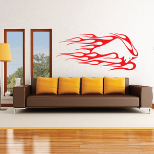 Flaming Charging Bull Decal Sale Low Shipping Fee