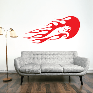 Flaming Cougar Decal Store Cheap Online