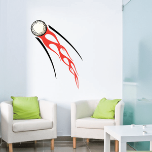 Flaming Golf Wall Decal - Vinyl Sticker - Car Sticker - Die Cut Sticker - CDSCOLOR170 Clearance Recommend