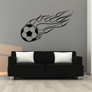 Flaming Soccer Ball Decal Supply Cheap Pice
