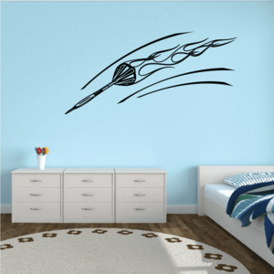 Flaming Throwing Dart Decal 2025 Online