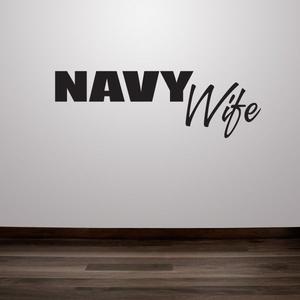 Navy Wife Block Decal Deals Online