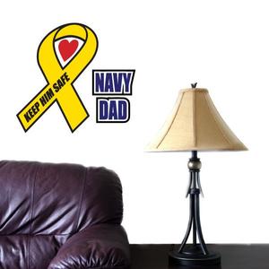 Navy Dad Ribbon Printed Die Cut Decal Cheap Explore