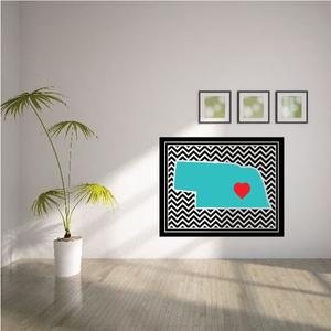 Nebraska Chevron Sticker Discount Hot Sale