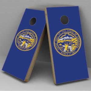 Nebraska Flag Cornhole Board Vinyl Decal Wrap Best