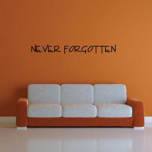 Never Forgotten In Loving Memory Wall Decal - Vinyl Decal - Car Decal - DC009 Outlet 2025 Unisex