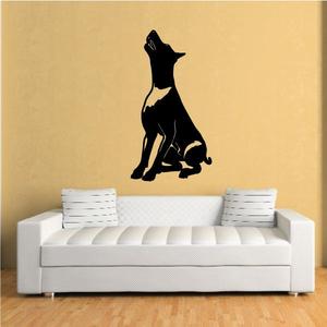 Detailed Begging Doberman Pinscher Decal Sale Discount
