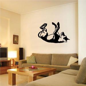 Detailed Belly Rub Doberman Pinscher Decal Original For Sale