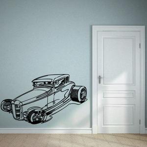 Detailed Coupe Hot Rod Race Car Decal Low Pice Cheap Online