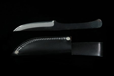 Zakuri 100mm Blue #2 Kurouchi Damascus Utility Knife Discount Great Deals