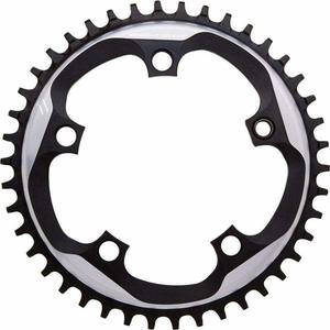 X-Sync Chainring 40 Teeth 110mm BCD Polished Grey/Matte Black, Includes Bolt and Nut for Hidden Position Hole Cheap Store
