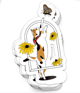Playful Calico / Sticker Cheap Best Wholesale