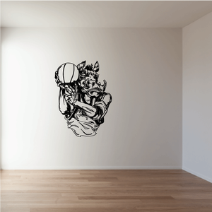 Basketball Mascot Detailed Boar Decal High Quality Cheap Pice