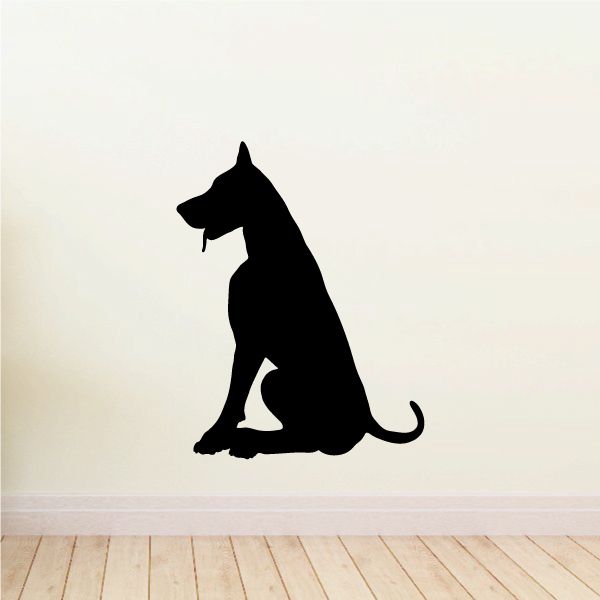 Obedient Doberman Pinscher Decal Buy Cheap Affordable