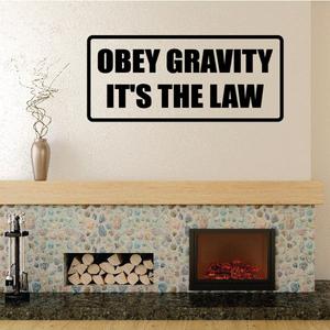 Obey gravity It's the law Decal Best Wholesale Cheap Pice