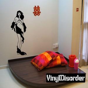 Nude Woman with Tattered Cloth Decal Big Discount For Sale