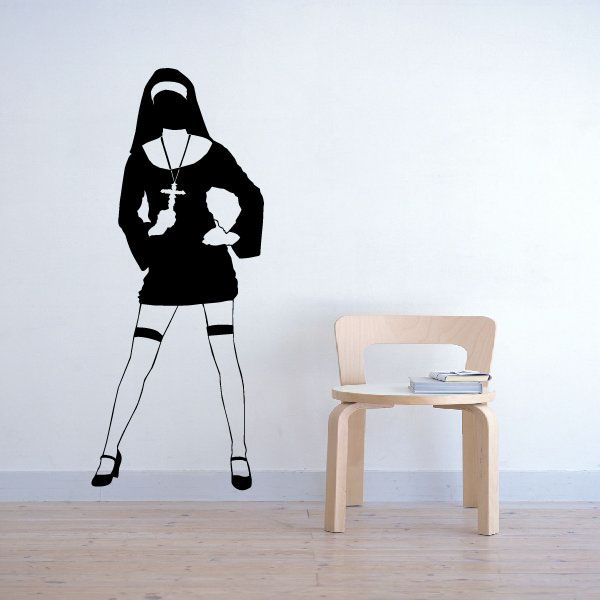 Nun in short Dress Decal Cheap Sale 100% Guaranteed