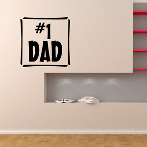 Number 1 dad Decal Discount Shop Offer