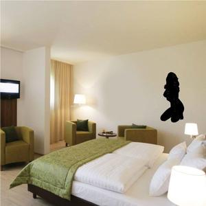 Nude Woman Kneeling Silhouette Decal Shop For