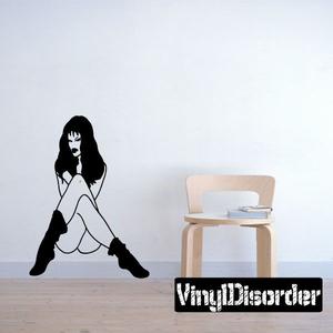 Nude Woman in Socks Decal Buy Cheap Cost