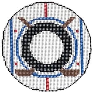 Ice Hockey Monogram Round Clearance Fast Delivery