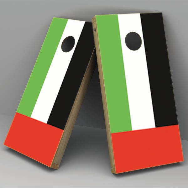United Arab Emirates Flag Cornhole Board Vinyl Decal Wrap Cheap Fashion Style