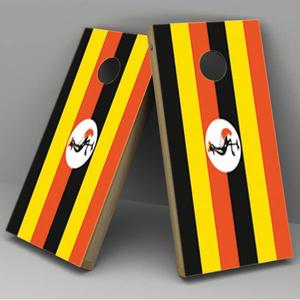 Uganda Flag Cornhole Board Vinyl Decal Wrap Finishline Sale Online