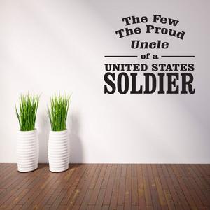 Uncle Of A Soldier Decal With Mastercard For Sale