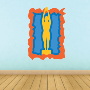 Diving Wall Decal - Vinyl Sticker - Car Sticker - Die Cut Sticker - CDSCOLOR008 Discount Countdown Package