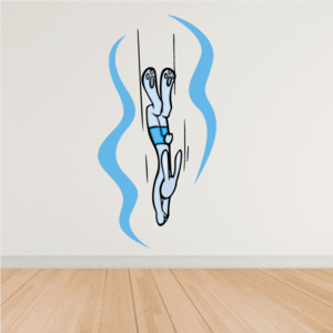 Diving Wall Decal - Vinyl Sticker - Car Sticker - Die Cut Sticker - CDSCOLOR003 Affordable Cheap Pice