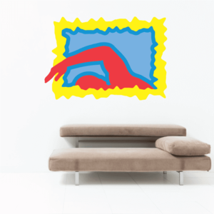 Diving Wall Decal - Vinyl Sticker - Car Sticker - Die Cut Sticker - CDSCOLOR019 Clearance Pictures