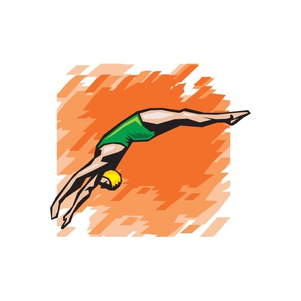 Diving Wall Decal - Vinyl Sticker - Car Sticker - Die Cut Sticker - DC 005 Free Shipping Fast Delivery