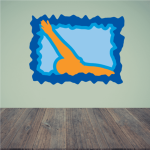 Diving Wall Decal - Vinyl Sticker - Car Sticker - Die Cut Sticker - CDSCOLOR018 Affordable Cheap Pice
