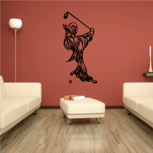 Golf Mascot Wall Decal - Vinyl Decal - Car Decal - CDS084 Footaction Online
