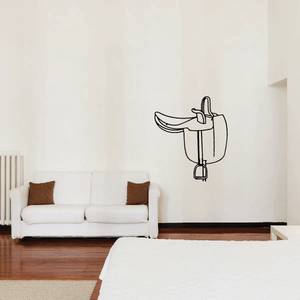 Classic Horse Saddle Decal Cheap Discount Sale