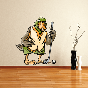 Golf Mascot Wall Decal - Vinyl Sticker - Car Sticker - Die Cut Sticker - CDSCOLOR159 Sale Hot Sale