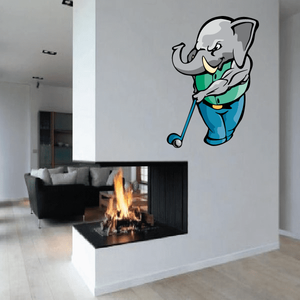 Golf Mascot Wall Decal - Vinyl Sticker - Car Sticker - Die Cut Sticker - CDSCOLOR153 Sale 100% Original