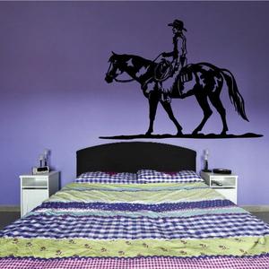 Rodeo Cowboy Riding Horses Roaming Decal Clearance Pices
