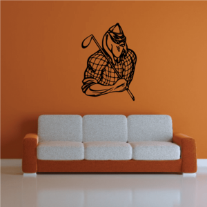 Golf Mascot Wall Decal - Vinyl Decal - Car Decal - CDS082 For Cheap Online