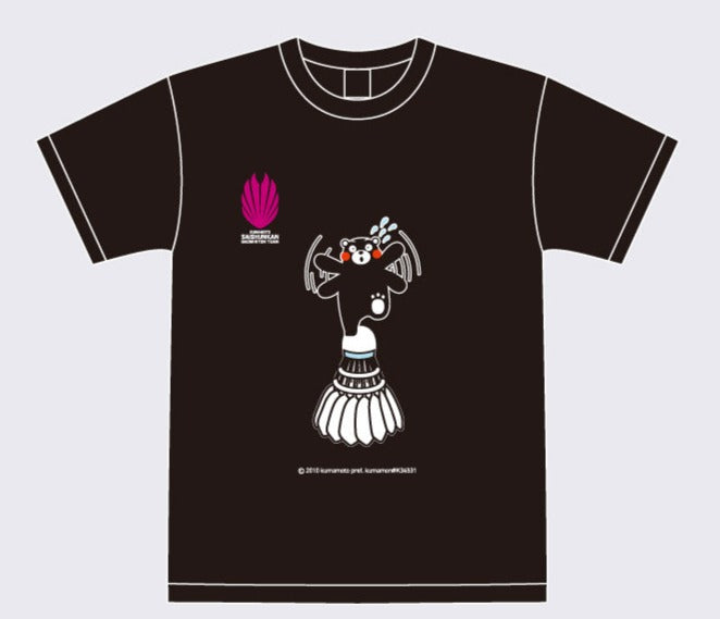 Kumamon Oops on the shuttle! T-shirt (Black) Visa Payment Cheap Pice