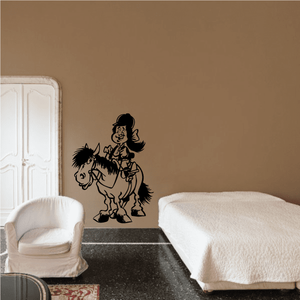 Cartoon Horse and Rider Decal Buy Cheap Great Deals